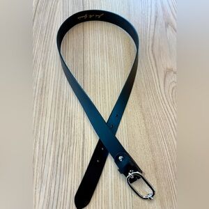 Handmade Barcelona Leather Belt – Dark Brown Minimalist